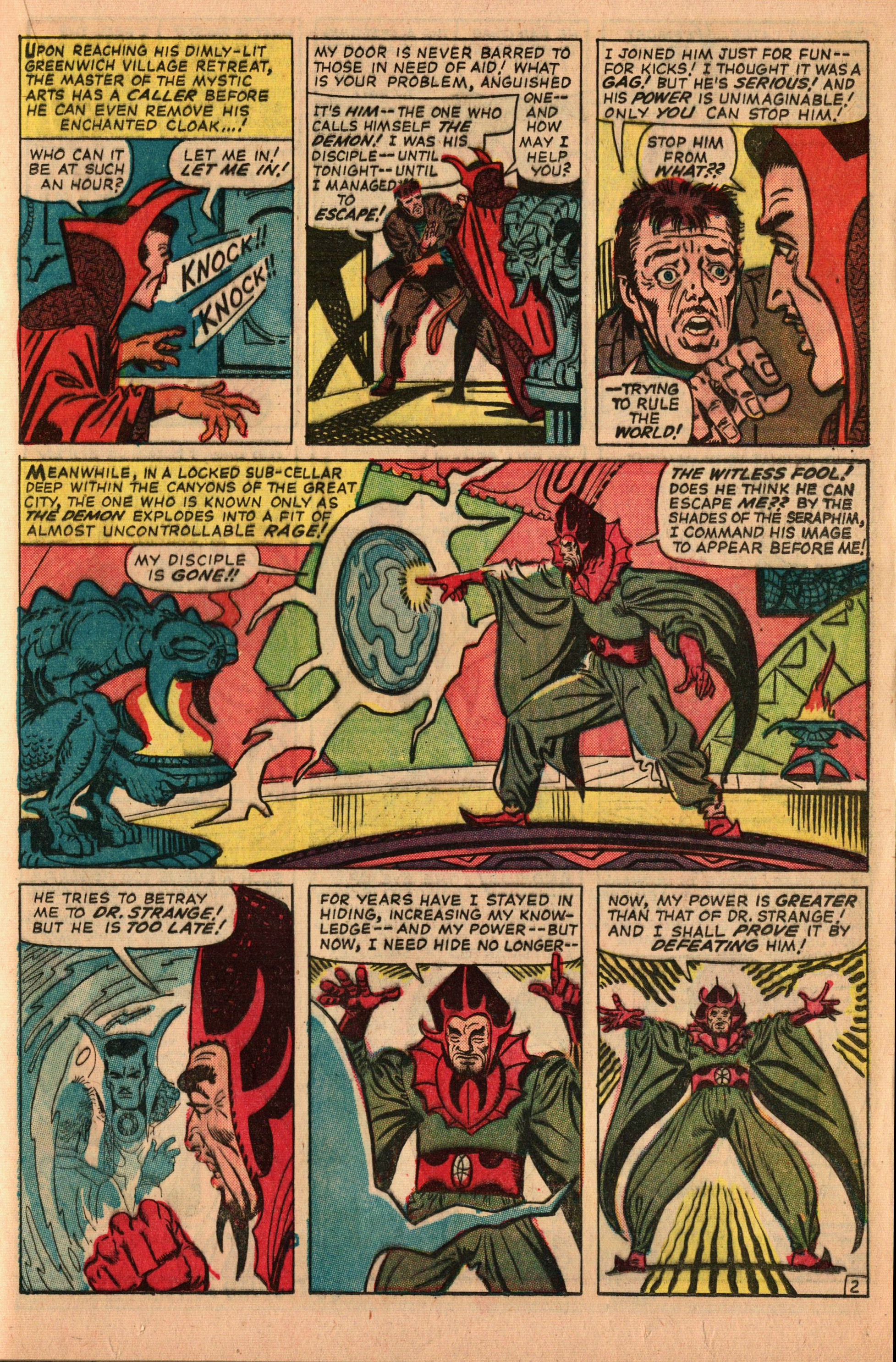 Strange Tales #128, Story B – Coke & Comics